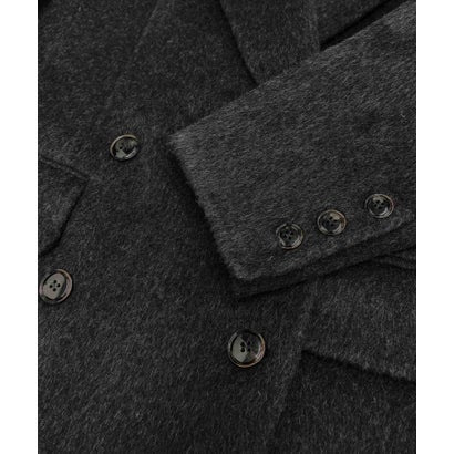 【2026AW】【M～Lサイズ展開】【上質ウール70％】テーラードジャケットコート ジャコット ウールコート ショートコート （ブラック）｜詳細画像