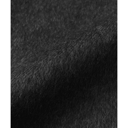 【2026AW】【希少アルパカ混・上質ウール】ビッグカラーロング丈ガウンコート （チャコールグレー）｜詳細画像