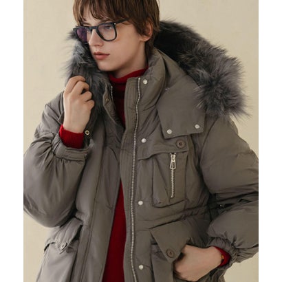 【2026AW】【上質天然ラクーンファー×リアルダウン】大人のダウンコート （グレージュ）｜詳細画像