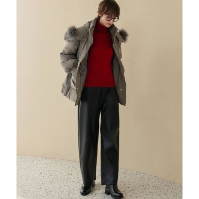【2026AW】【上質天然ラクーンファー×リアルダウン】大人のダウンコート （グレージュ）｜詳細画像