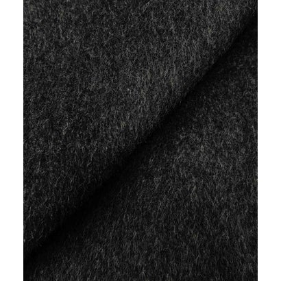 エルフランク ELFRANK 【2026AW】【上質ウール70％】ビッグカラーベルト付きミドルコート ハーフコート （ブラック）｜詳細画像