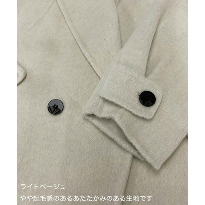 エルフランク ELFRANK 【2026AW】【ウール65％仕立て】ラグランスリーブダブルブレストロングチェスターコート （ライトベージュ）｜詳細画像