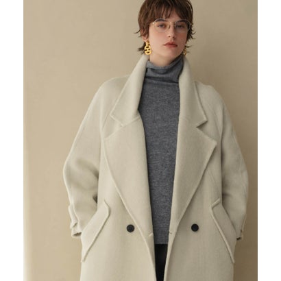 エルフランク ELFRANK 【2026AW】【ウール65％仕立て】ラグランスリーブダブルブレストロングチェスターコート （ライトベージュ）｜詳細画像