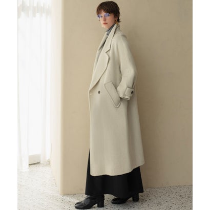 エルフランク ELFRANK 【2026AW】【ウール65％仕立て】ラグランスリーブダブルブレストロングチェスターコート （ライトベージュ）｜詳細画像