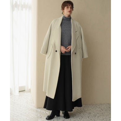 エルフランク ELFRANK 【2026AW】【ウール65％仕立て】ラグランスリーブダブルブレストロングチェスターコート （ライトベージュ）｜詳細画像