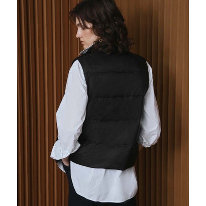 エルフランク ELFRANK 【2026AW】【M～Lサイズ展開】【ダウン90％】ハイネックジップアップリブニット×ダウンベスト （ブラック）｜詳細画像