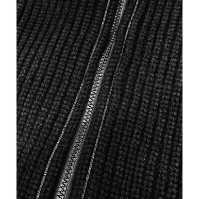 エルフランク ELFRANK 【2026AW】【M～Lサイズ展開】【ダウン90％】ハイネックジップアップリブニット×ダウンベスト （ブラック）｜詳細画像