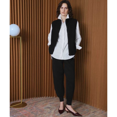 エルフランク ELFRANK 【2026AW】【M～Lサイズ展開】【ダウン90％】ハイネックジップアップリブニット×ダウンベスト （ブラック）｜詳細画像