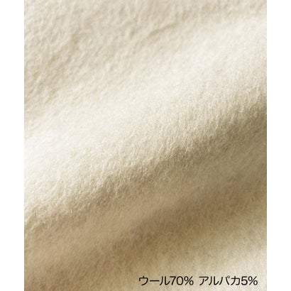エルフランク ELFRANK 【2026AW】【S～Mサイズ展開】【ダウン90％ / 希少アンゴラ・アルパカ混】立体フード付きブルゾン （アイボリー）｜詳細画像