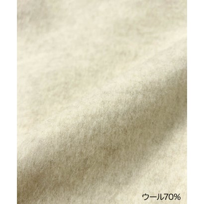 エルフランク ELFRANK 【2026AW】【上質ウール70％ / M・L】ニットドッキングハイネックダブルジップショート丈コート （ライトベージュ）｜詳細画像