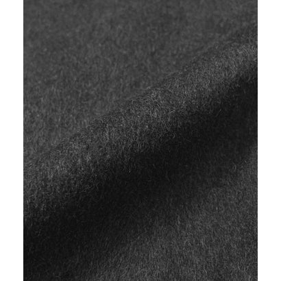 エルフランク ELFRANK 【2026AW】【上質ウール70％ / M・L】ニットドッキングハイネックダブルジップショート丈コート （チャコールグレー）｜詳細画像