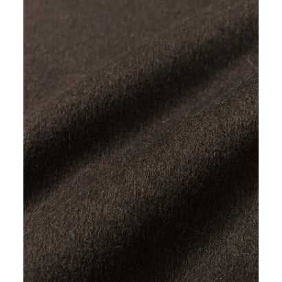 エルフランク ELFRANK 【2026AW】【上質ウール70％ / M・L】ニットドッキングハイネックダブルジップショート丈コート （ブラウン）｜詳細画像