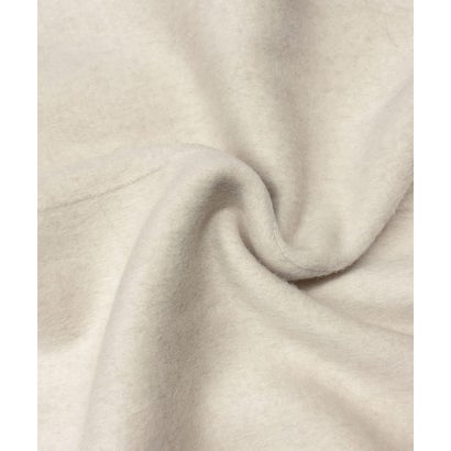 【2026AW】【S～Mサイズ展開】【ウール65％仕立て / 2WAY】マフラー付き ノーカラージャケットコート / 外してジャケット見え・防寒 （ベージュ）｜詳細画像