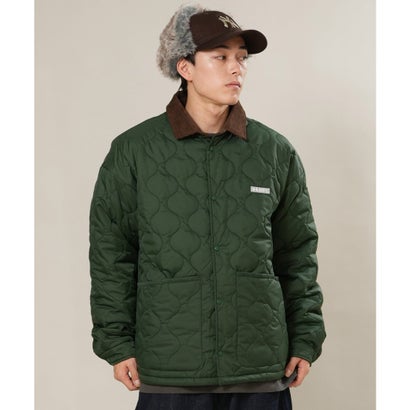エレメント ELEMENT ジャケット メンズ ワンポイント ロゴ PLAID PUFF （BRW）｜詳細画像