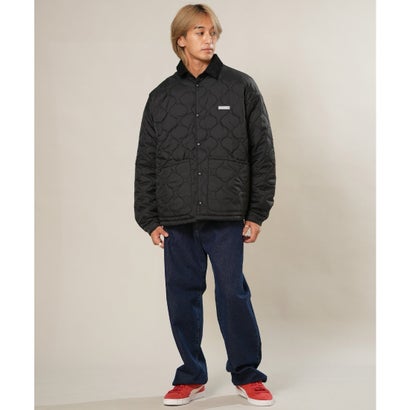 ジャケット メンズ ワンポイント ロゴ PLAID PUFF （FBK）｜詳細画像