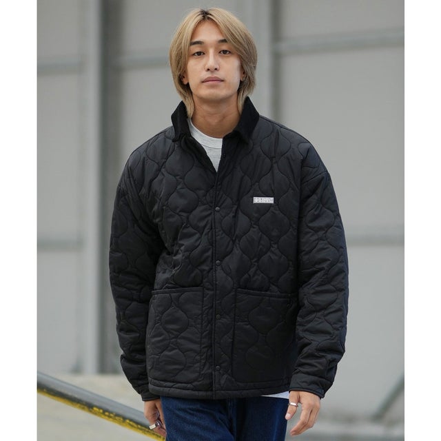 ジャケット メンズ ワンポイント ロゴ PLAID PUFF （FBK）
