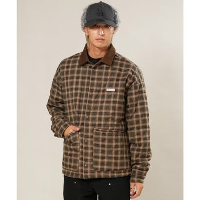 ジャケット メンズ ワンポイント ロゴ PLAID PUFF （FNT）｜詳細画像