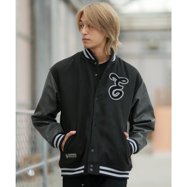 ジャケット メンズ バックプリント ロゴ VARSITY STADIUM （FBK）