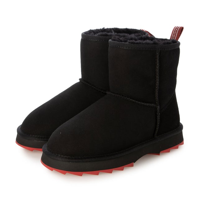 Sharky Mini ムートンブーツ （Black/Cherry）