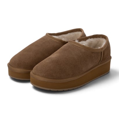 Platform Pico Wool ファースリッポン （Chestnut）｜詳細画像