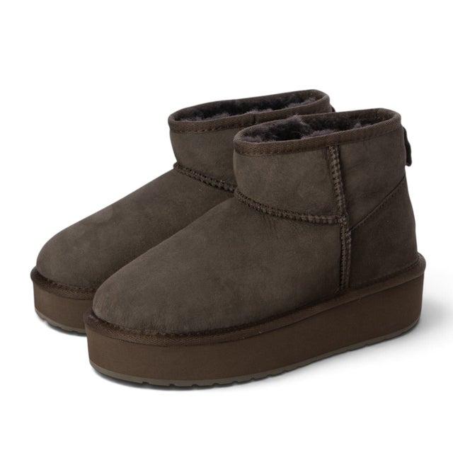 レディース ブーツ ムートン 厚底 Stinger Micro Flatform 2.0 W13296 （ブラウン）