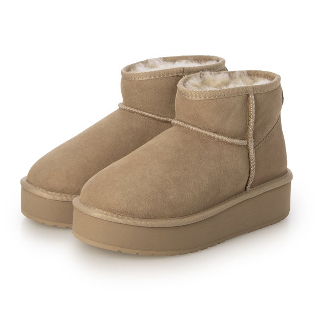 レディース ブーツ ムートン 厚底 Stinger Micro Flatform 2.0 W13296 （ベージュ）