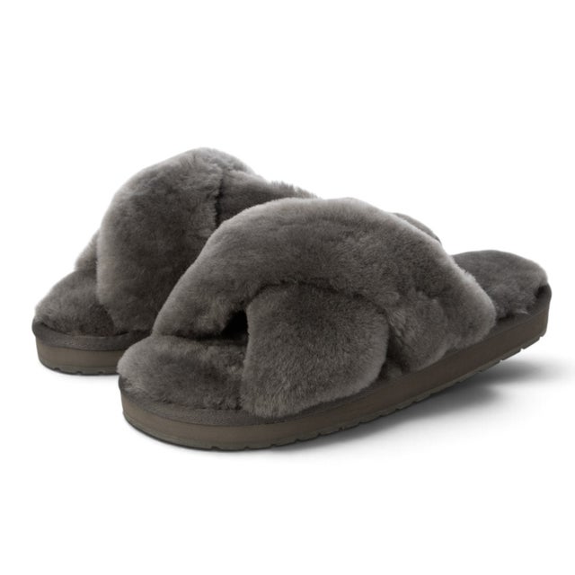 レディース ファーサンダル Kendall Comfort W13236 （グレー）