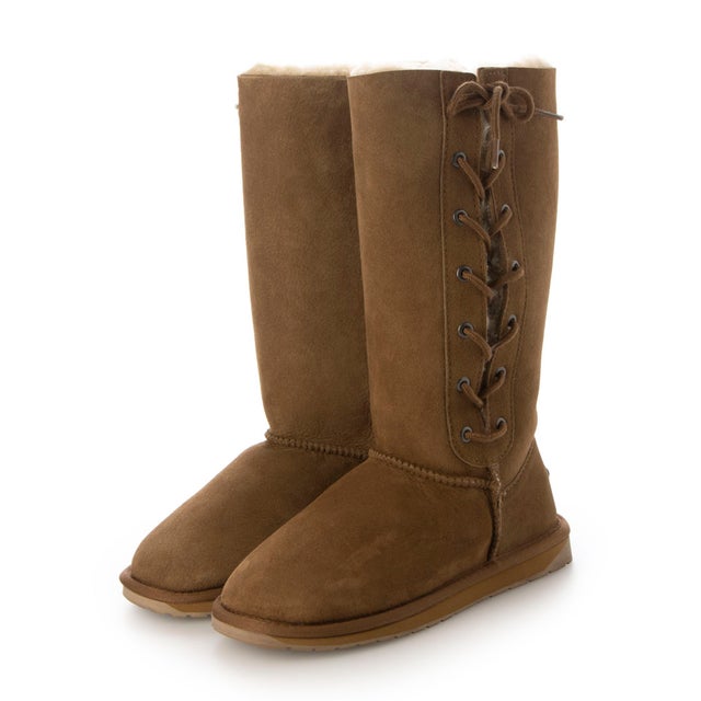 Platinum Hi Lace ムートンブーツ （Chestnut）