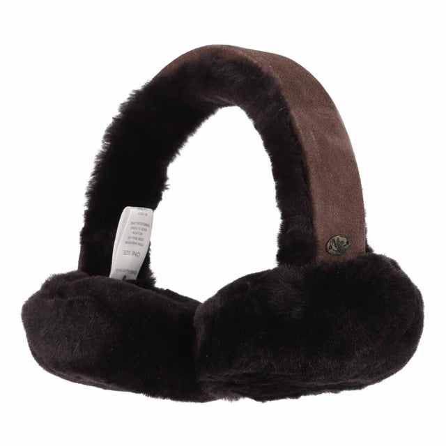 レディース イヤーマフ 耳あて ムートン Angahook Earmuffs W9403 （ブラウン）