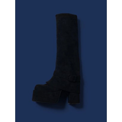 エモダ EMODA 【WEB限定カラーあり】フレアカバーベルトブーツ （アイボリー）｜詳細画像