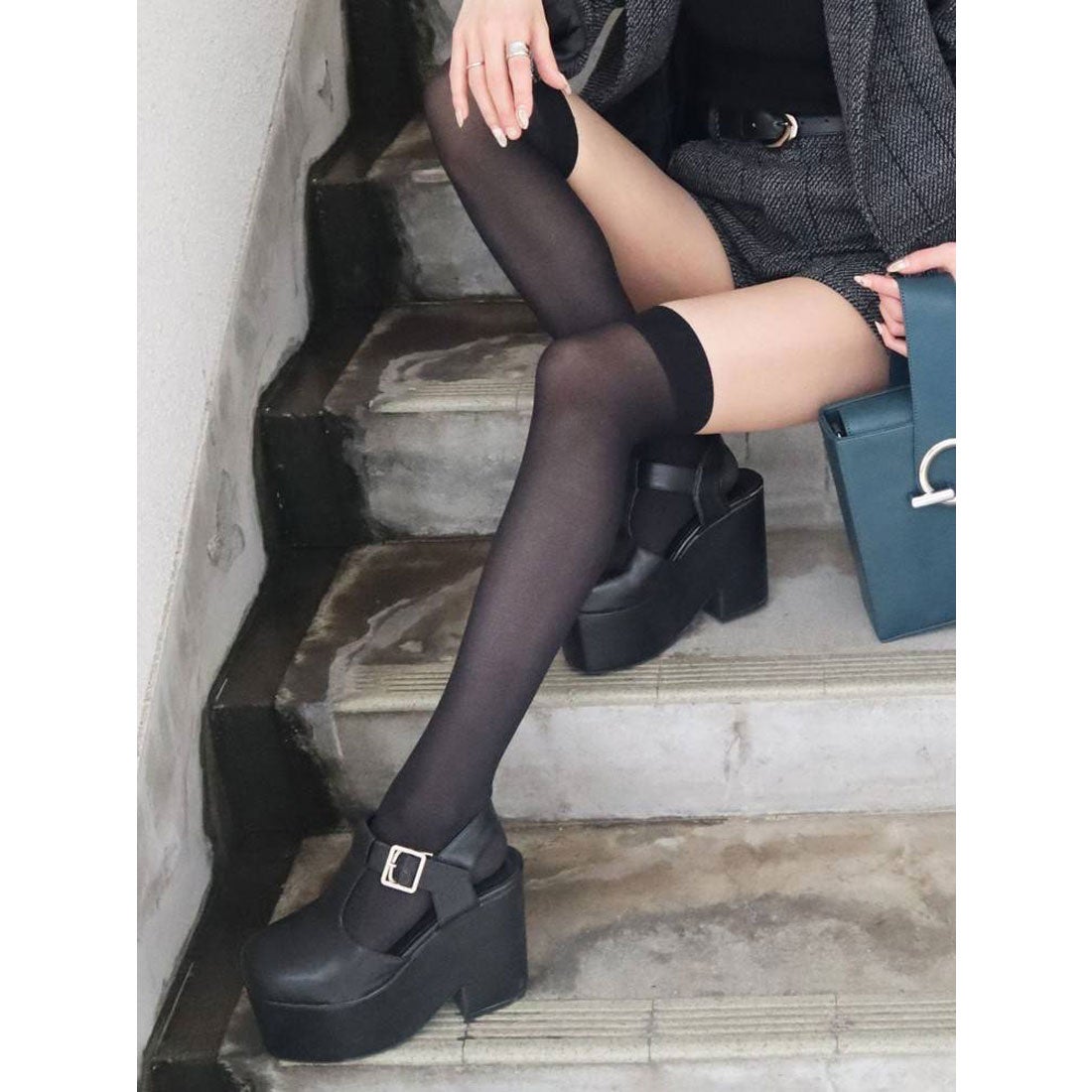 エモダ EMODA TANK VOLUME HIGH HEEL （ベージュ） -靴＆ファッション 