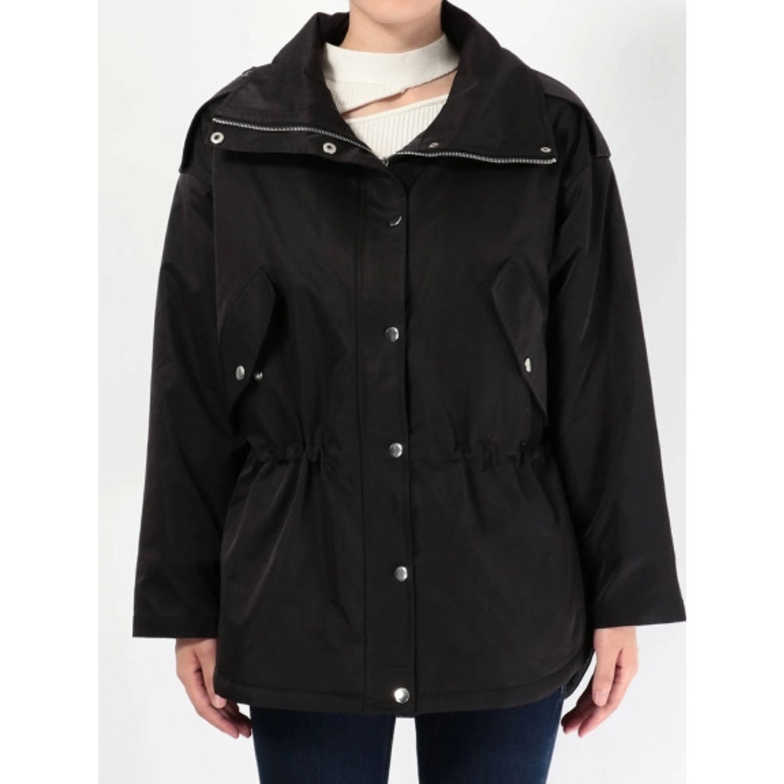 EMODA バルキーカーブブルゾン （BLK） -ファッション通販 FASHION WALKER