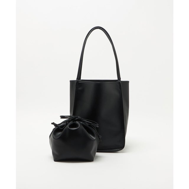 ＜IOMMI＞パイピング ショルダー トートバッグ＜ Select by ＞ （BLACK）