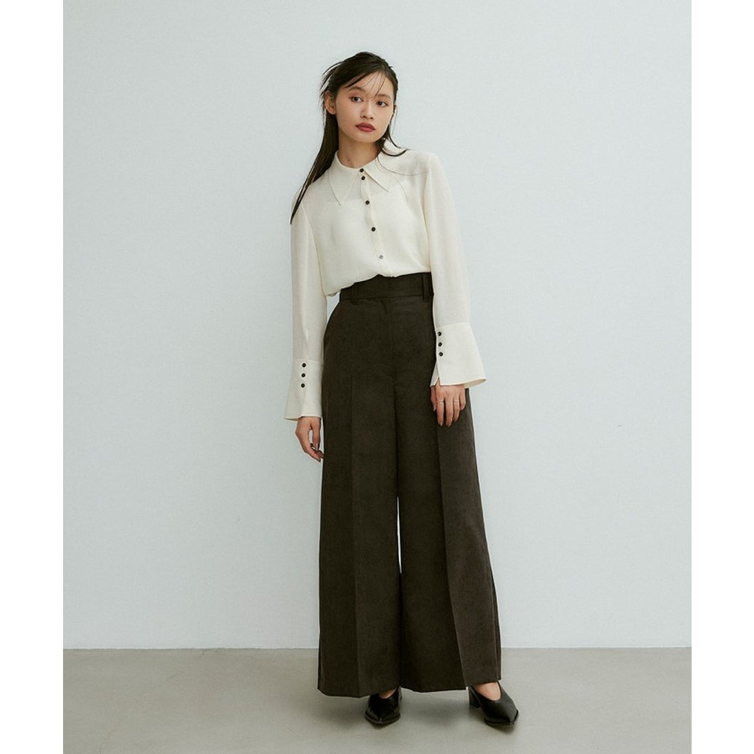 EMMEL REFINES＞EM コーデュロイ ワイドパンツ - ファッション通販 