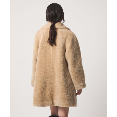 EM W/BTN Aライン F/FUR CT （BEIGE）｜詳細画像