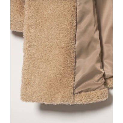 EM W/BTN Aライン F/FUR CT （BEIGE）｜詳細画像