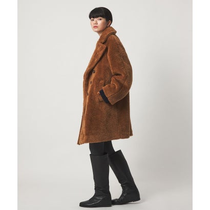 EM W/BTN Aライン F/FUR CT （BEIGE）｜詳細画像