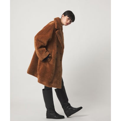 EM W/BTN Aライン F/FUR CT （BEIGE）｜詳細画像