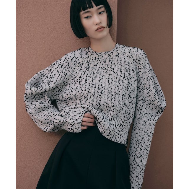 ＜EMMEL REFINES＞EM タックインスリーブ 2WAY ニット （OFF WHITE）