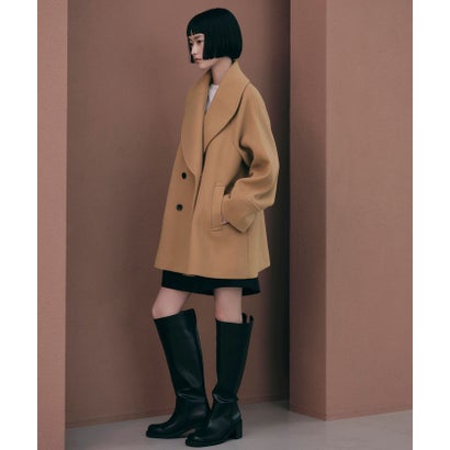 EM ショールカラー W/BTN CT （BEIGE）｜詳細画像