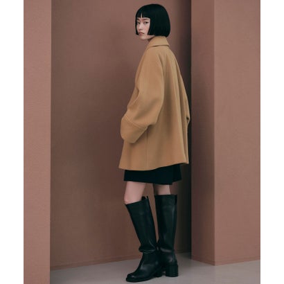 EM ショールカラー W/BTN CT （BEIGE）｜詳細画像