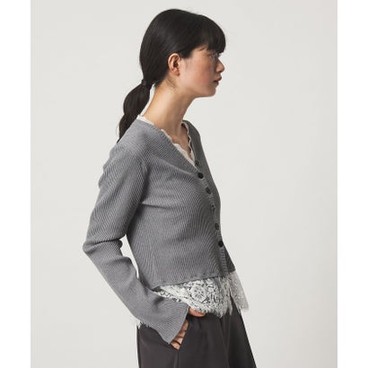 EM LACE RIB V CD （DK.BROWN）｜詳細画像