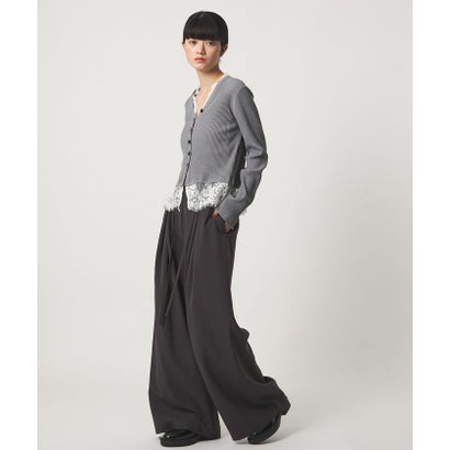 EM LACE RIB V CD （DK.BROWN）｜詳細画像