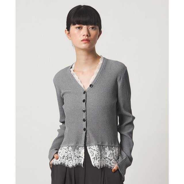 EM LACE RIB V CD （LT.GRAY）