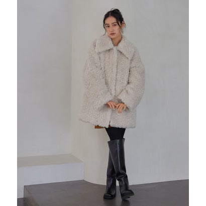 エメル リファインズ EMMEL REFINES EM curly boa MID CT （BEIGE）｜詳細画像