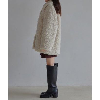 エメル リファインズ EMMEL REFINES EM curly boa MID CT （OFF WHITE）｜詳細画像