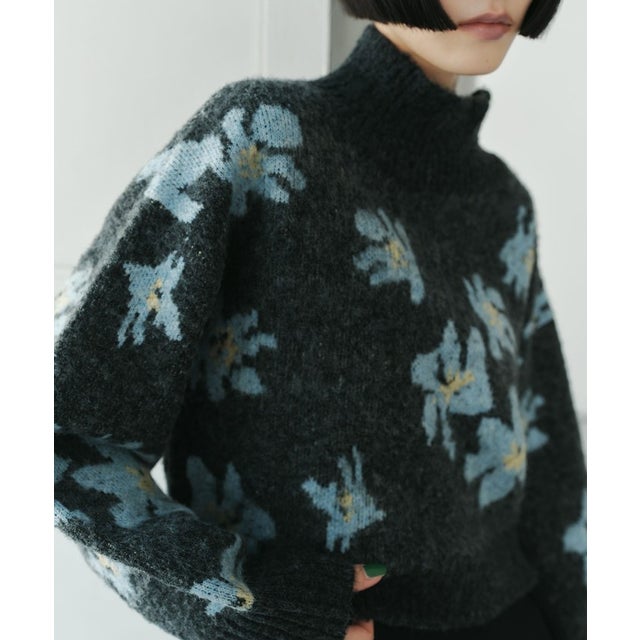 EM FLW/JQD KNIT （DK.GRAY）