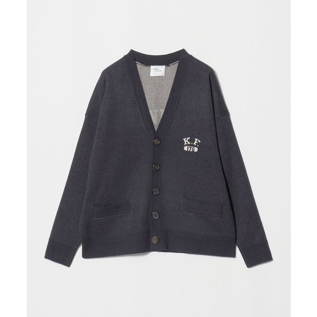 ＜ST.JOHNS 3RD CLUB＞スウェットライク カーディガン FRKL＜ Select by ＞ （NAVY）