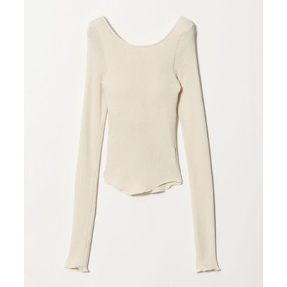 エメル リファインズ EMMEL REFINES PALM CAP IN B/NC RIB TOP （OFF WHITE）｜詳細画像