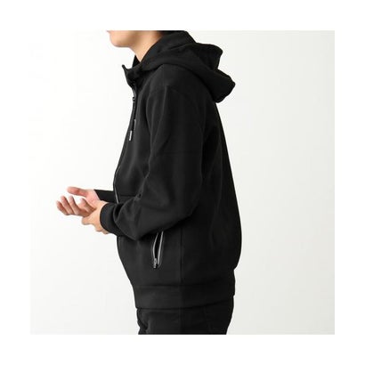 エンポリオ アルマーニ EMPORIO ARMANI EA7 EMPORIO ARMANI パーカー 8NPM20 PJ4EZ ジップアップ （1200/BLACK-ブラック）｜詳細画像